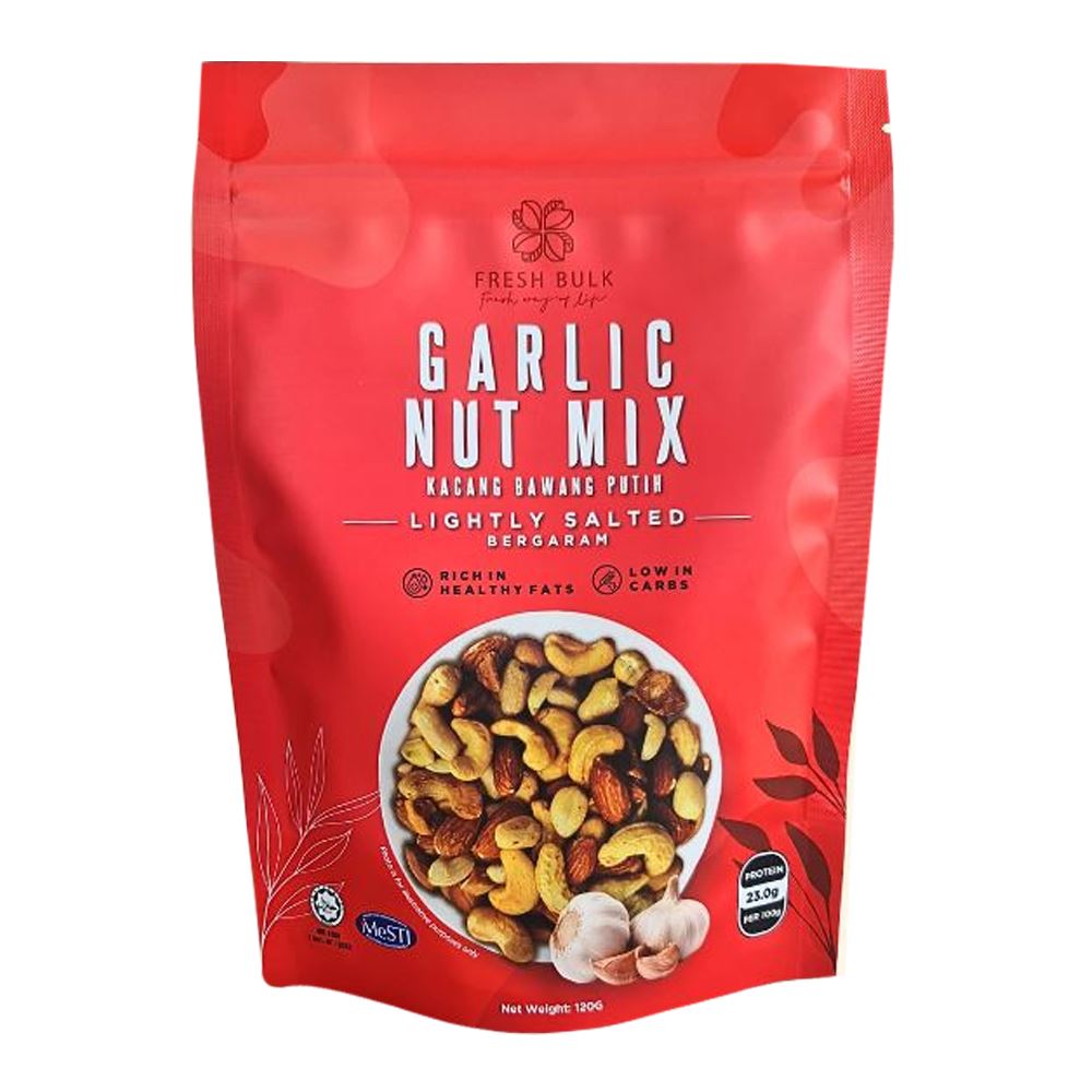 Fresh Bulk Roasted Garlic Nut Mixed - 120g - 40 Packets