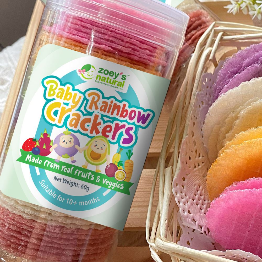 Zoey’s Natural Baby Rainbow Crackers - 60g - 15 Bottles