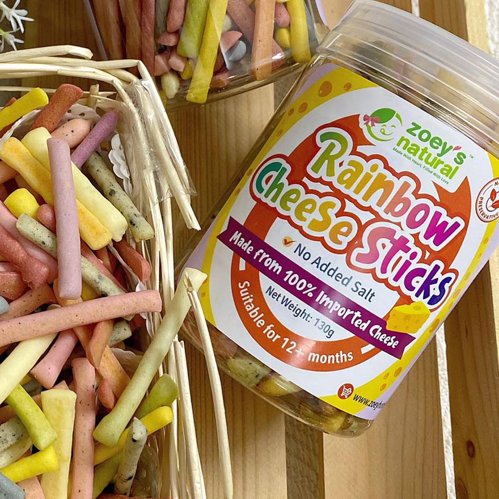 Zoey’s Natural Rainbow String Cheese Stick - 115g