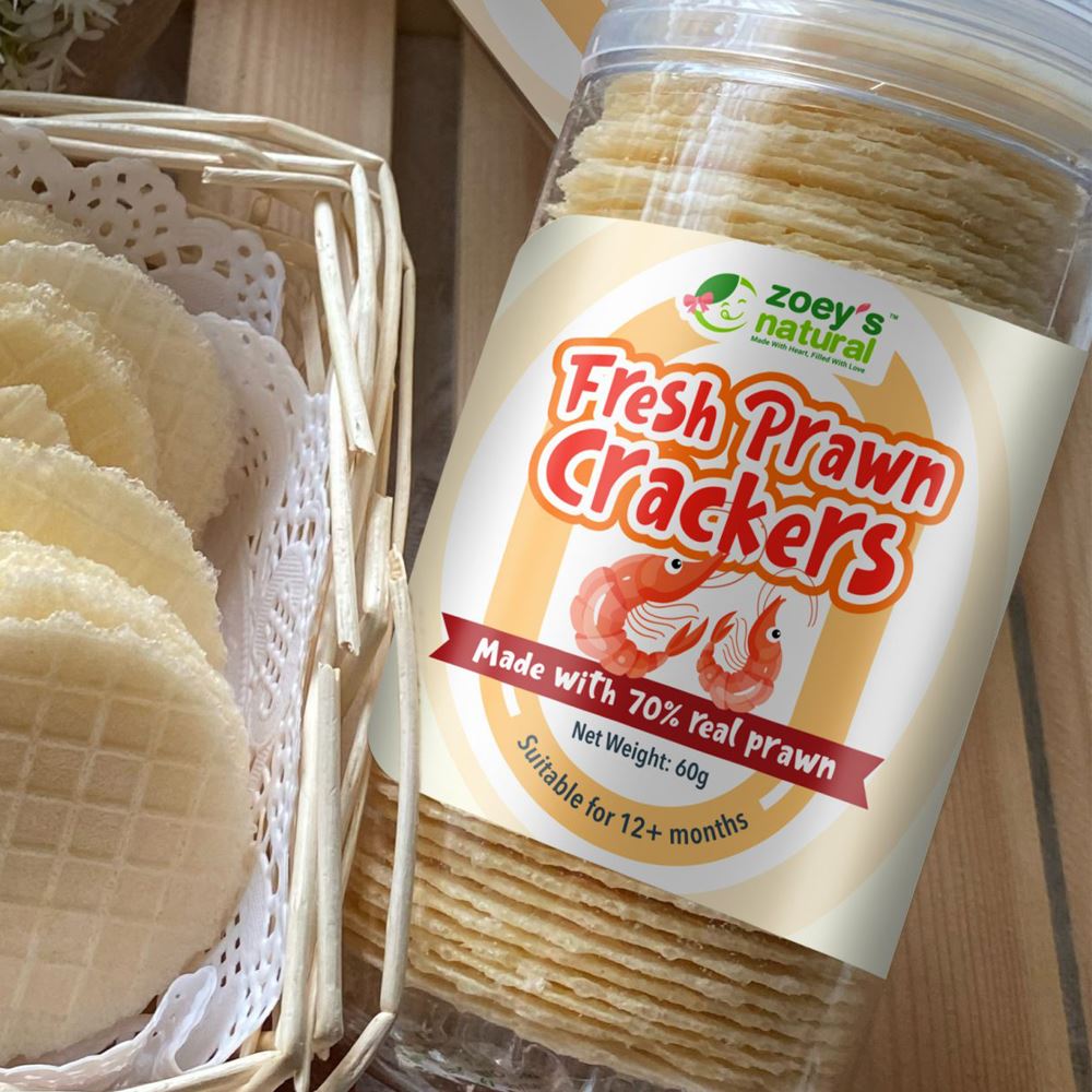 Zoey’s Natural Fresh Prawn Crackers - 60g