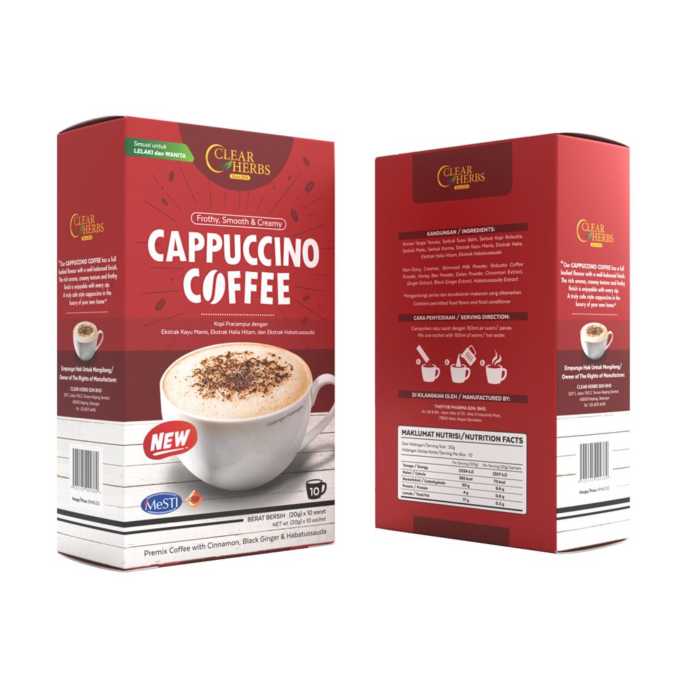 Clean Herbs Cappuccino Coffee 