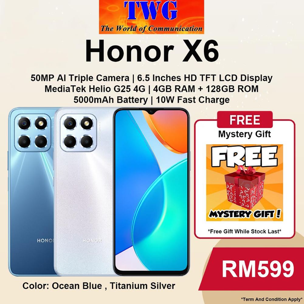 Buy Honor X6 4GB 64GB Ocean Blue in Qatar 