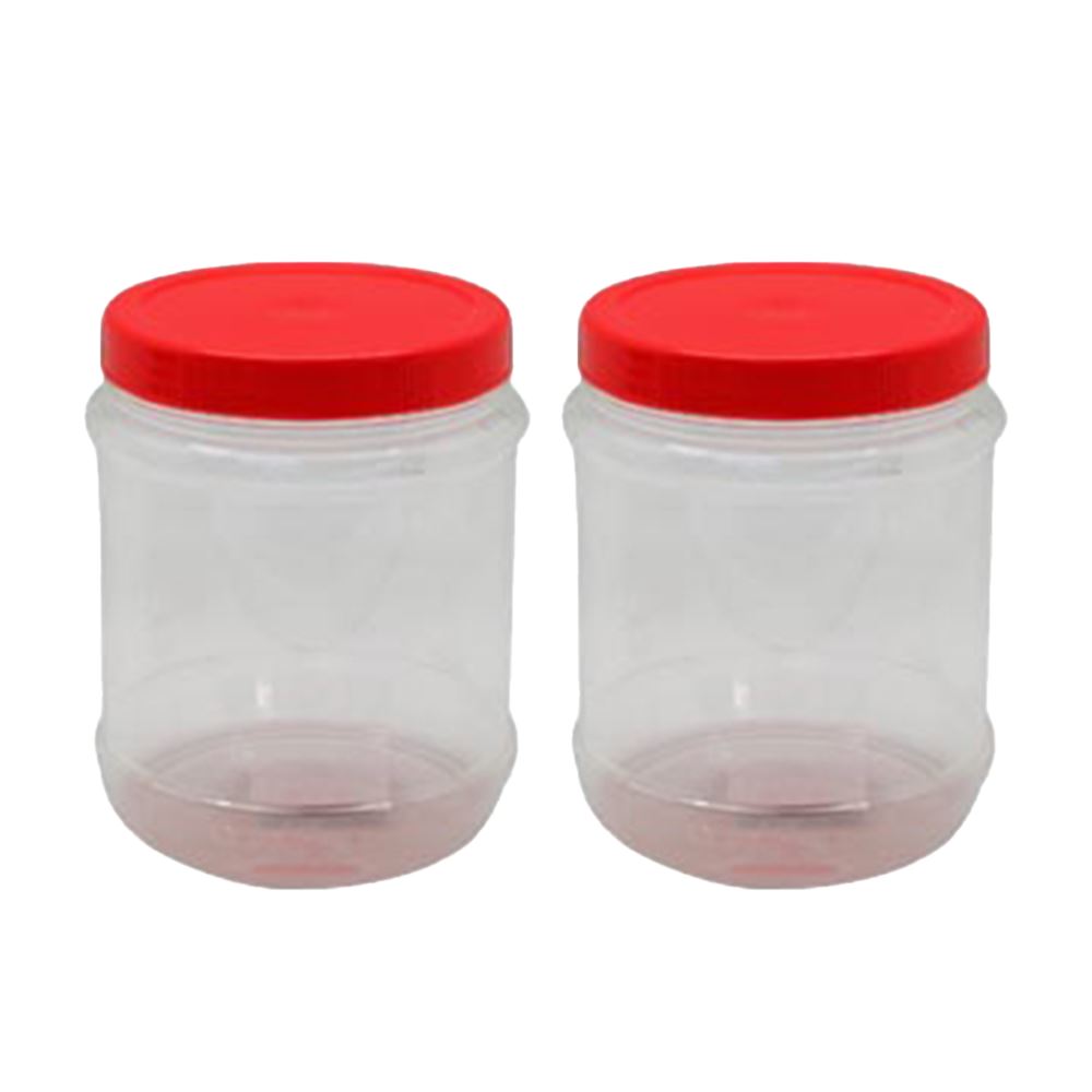 CNY Transparent Plastic Jar - 2 Unit 