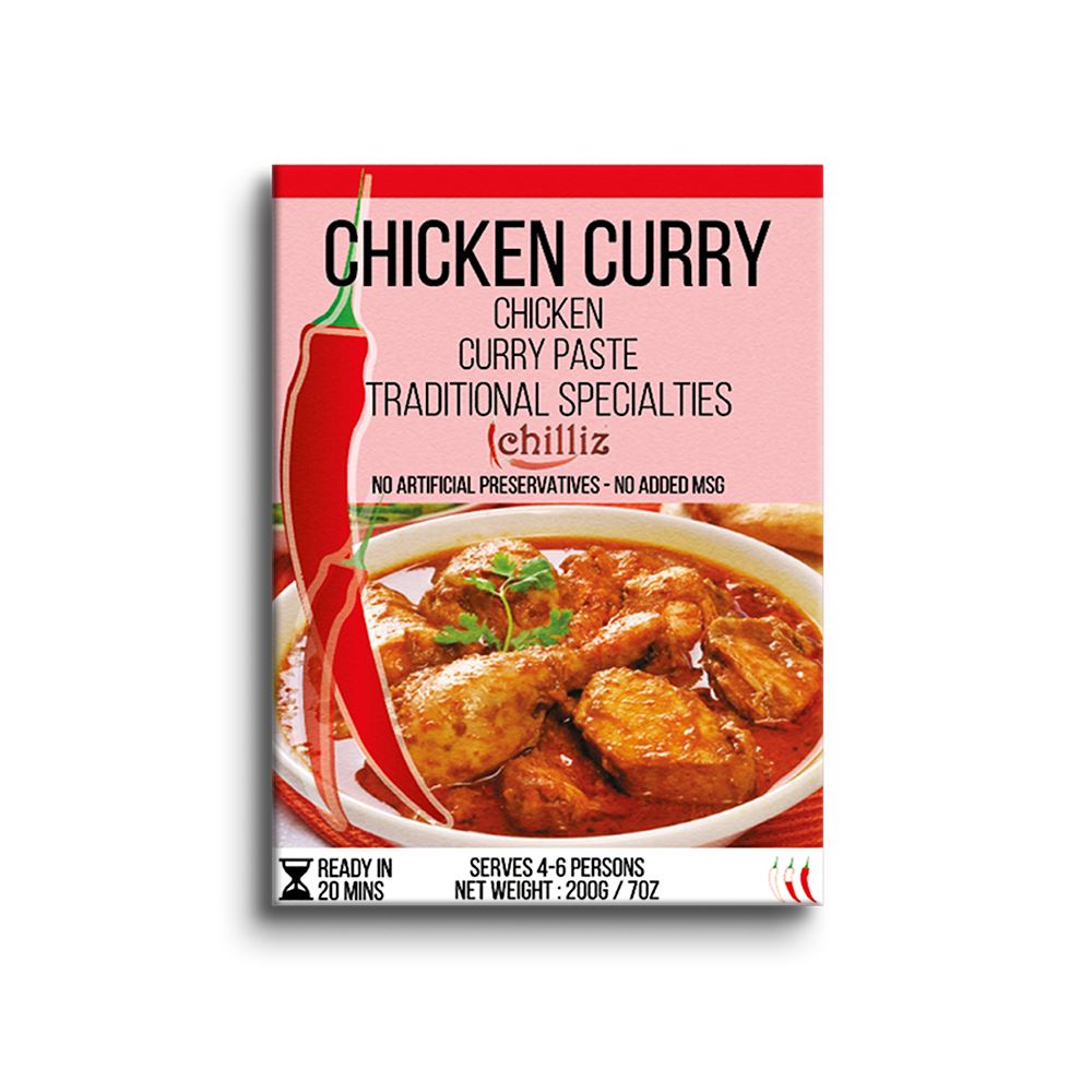 Chilliz Chicken Curry Paste - 200 Gram