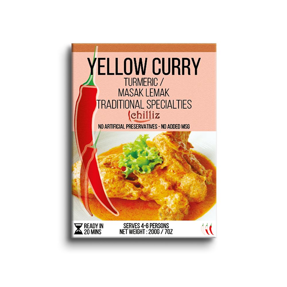 Chilliz Yellow Curry Paste - 200 Gram