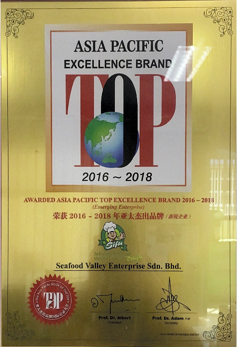 Asia Pacific Excellence Top Brand (2016 - 2018)