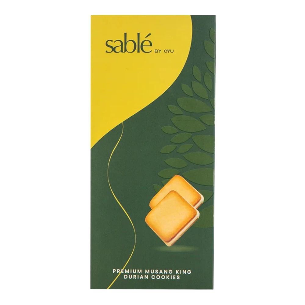 Sablé by Oyu – Musang King White Chocolate Cookies 