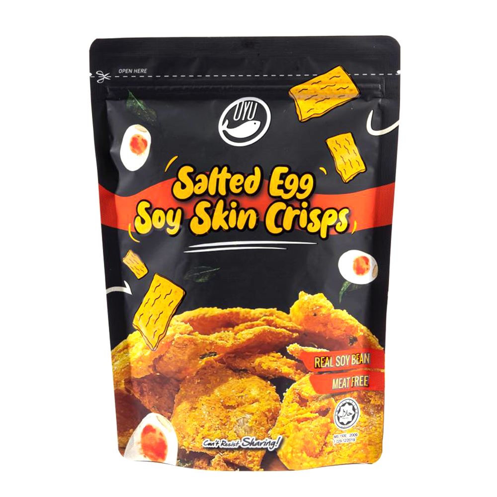 Oyufish Salted Egg Soy Skin Crisps – 70 Gram 