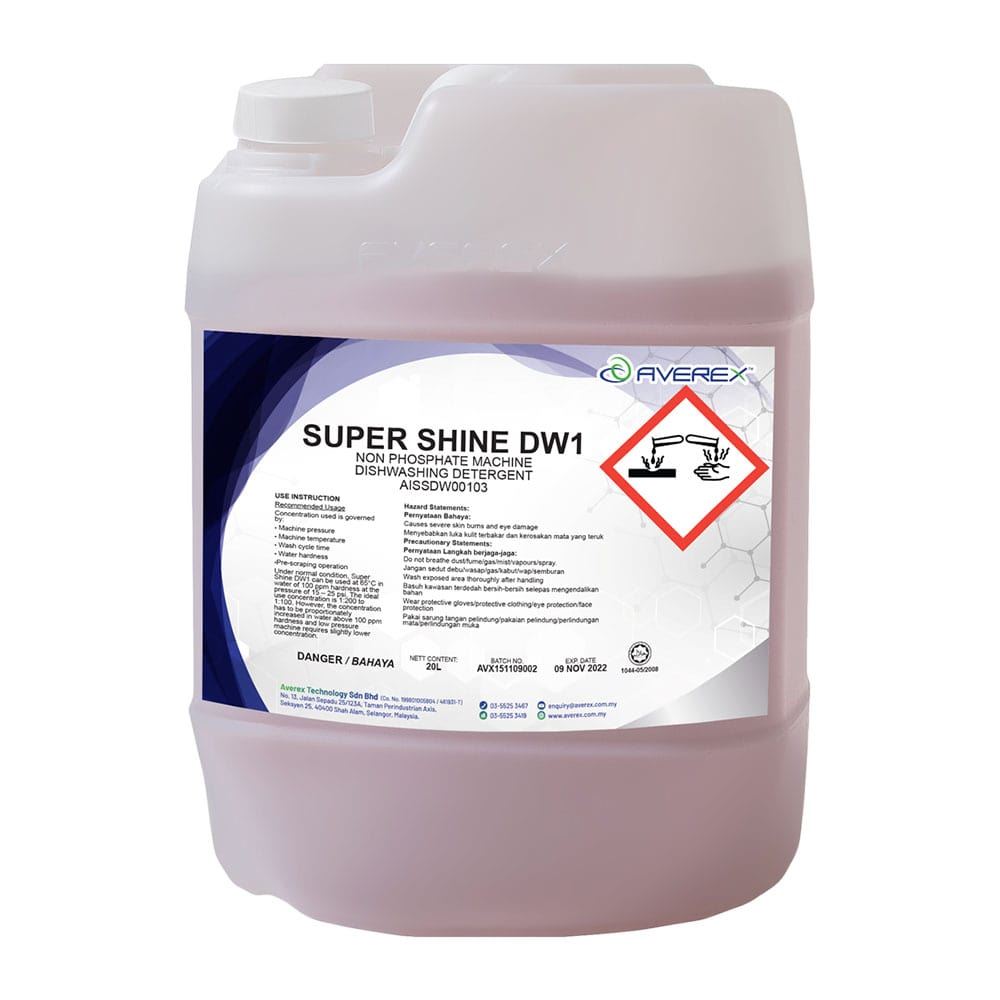 Averex Super Shine DW1 – Machine Dishwashing Detergent 