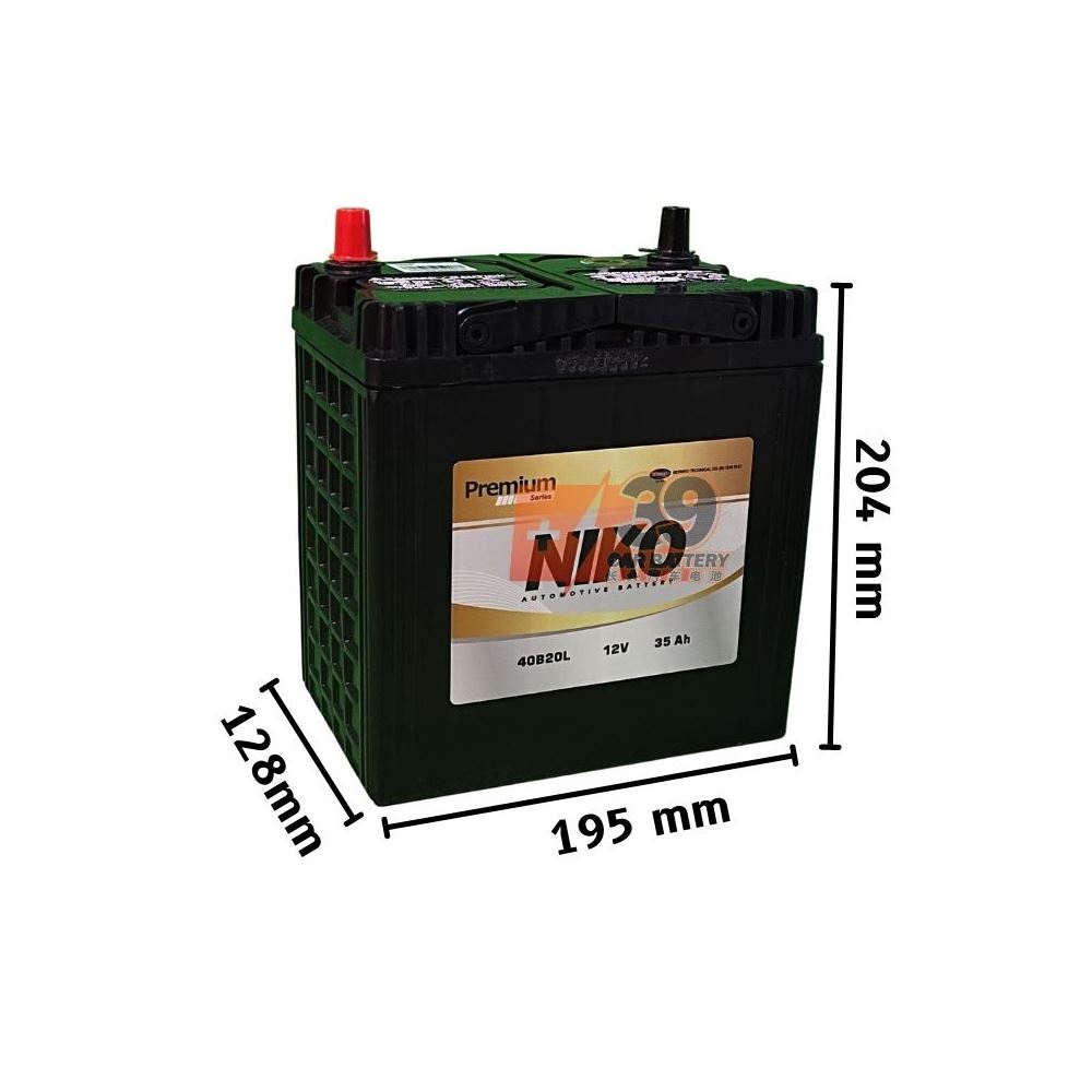 Puchong Specialized Battery - Niko Premium AMF 40B20L (NS40ZL)