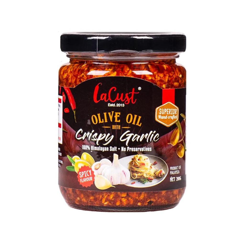 Spicy Crispy Garlic with Extra Virgin Olive Oil - 200g