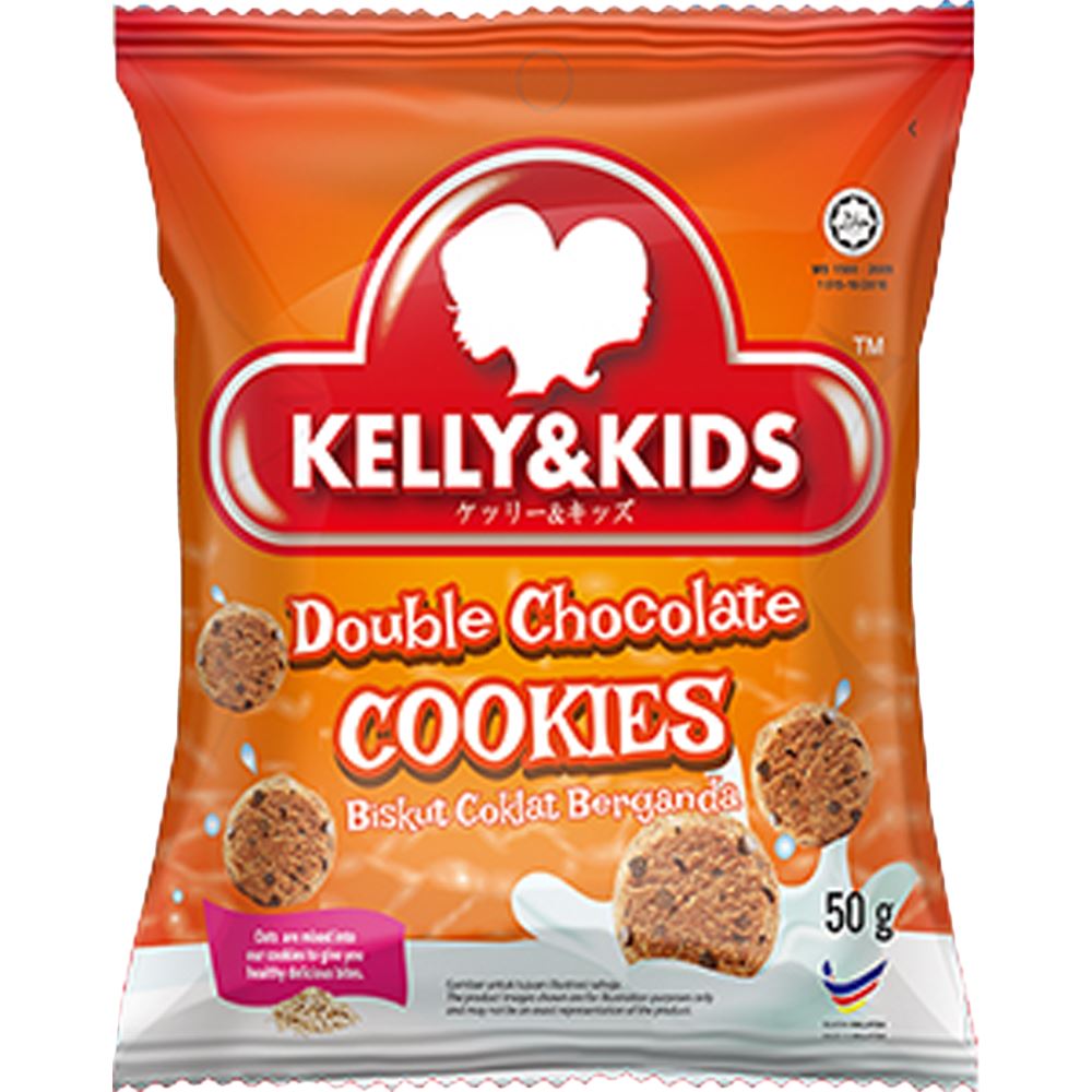 Kelly & Kids Double Chocolate Chip Cookies - 50g