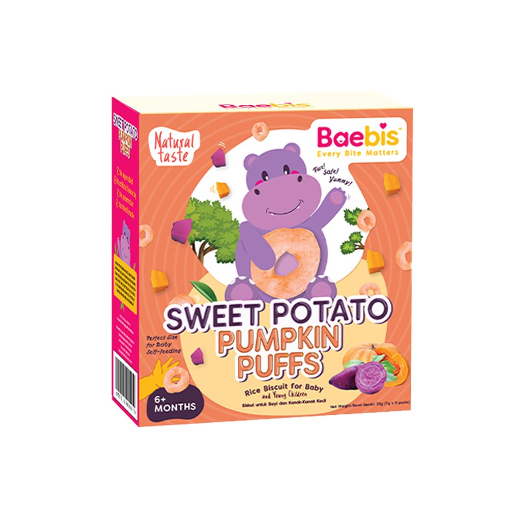 Baebis Sweet Potato Pumpkin Puffs - 35g