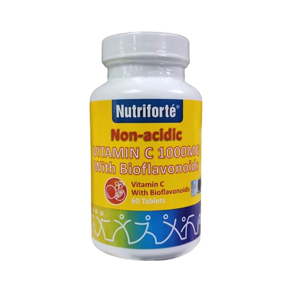 Nutriforte Non-Acidic Vitamin C with Bioflavonoids (60’s) - 1000mg