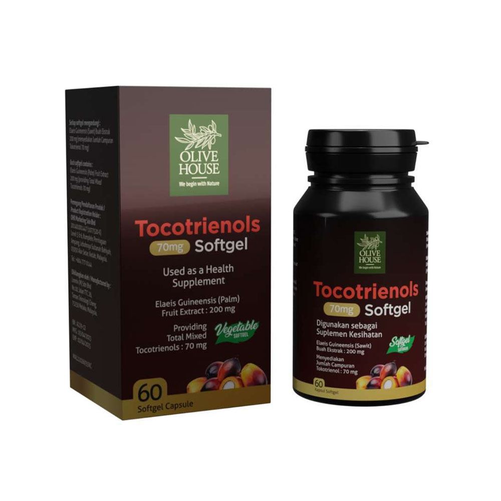 Tocotrienols Softgel Olive House Vitamin E - 70mg