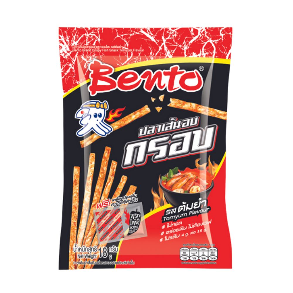 Bento Crispy Fish Snack Tom Yum Flavor - 18g