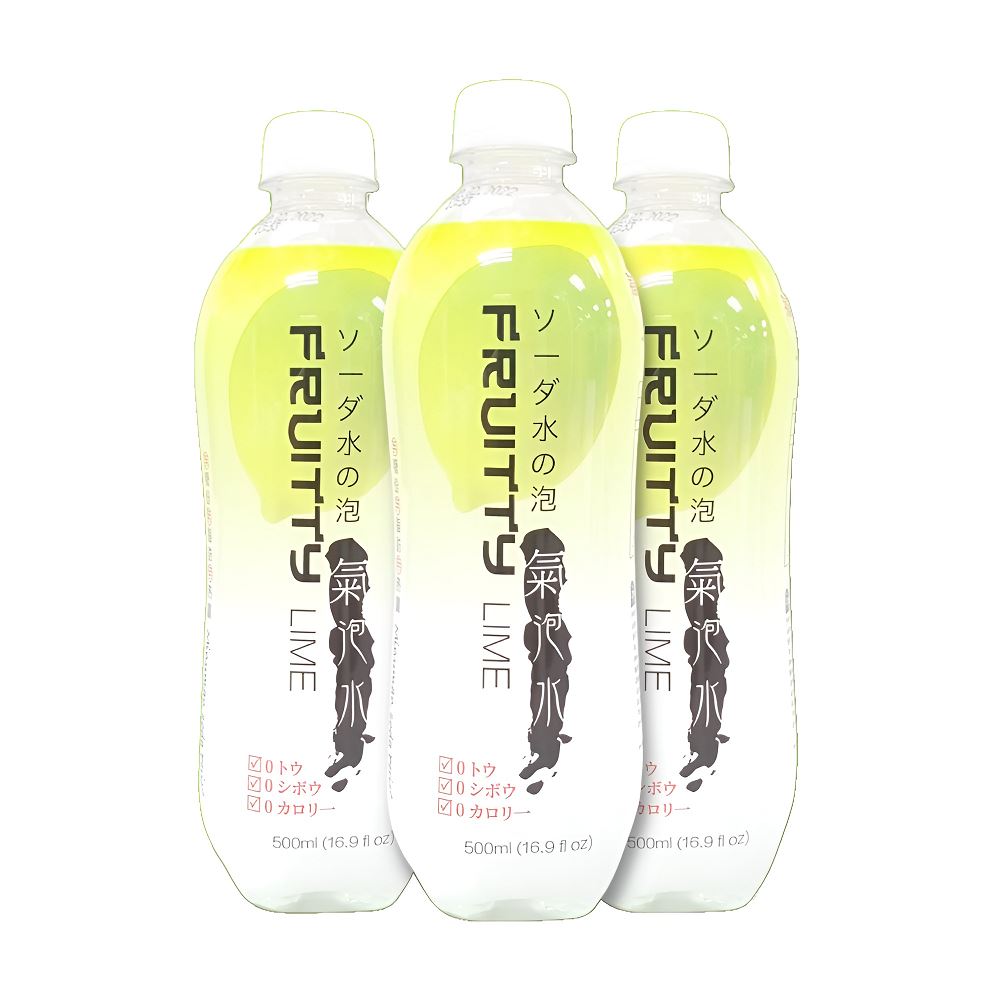 Fruitty Sparkling Water Lime Flavor - 500ml