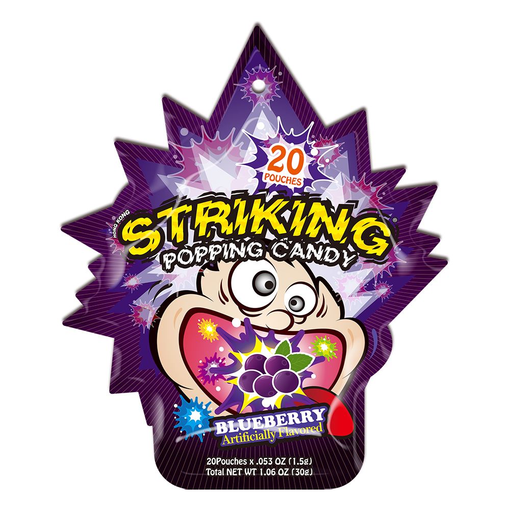 Striking Popping Candy Blueberry Flavor - 30g