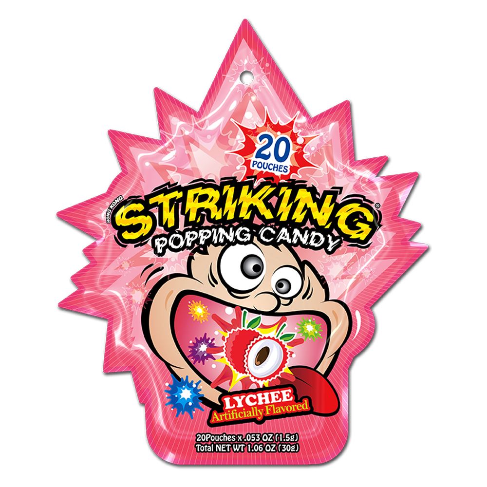 Striking Popping Candy Lychee Flavor - 30g