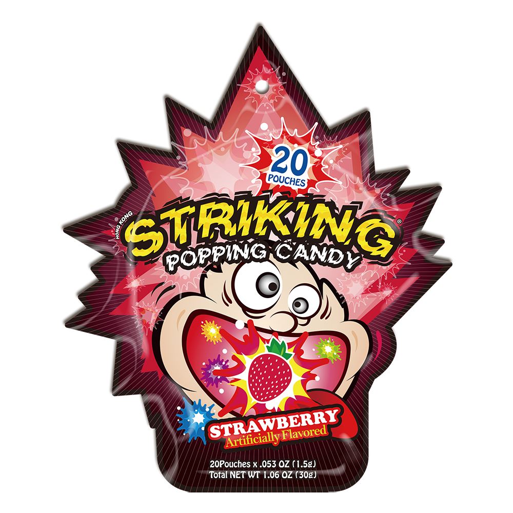 Striking Popping Candy Strawberry Flavor - 30g