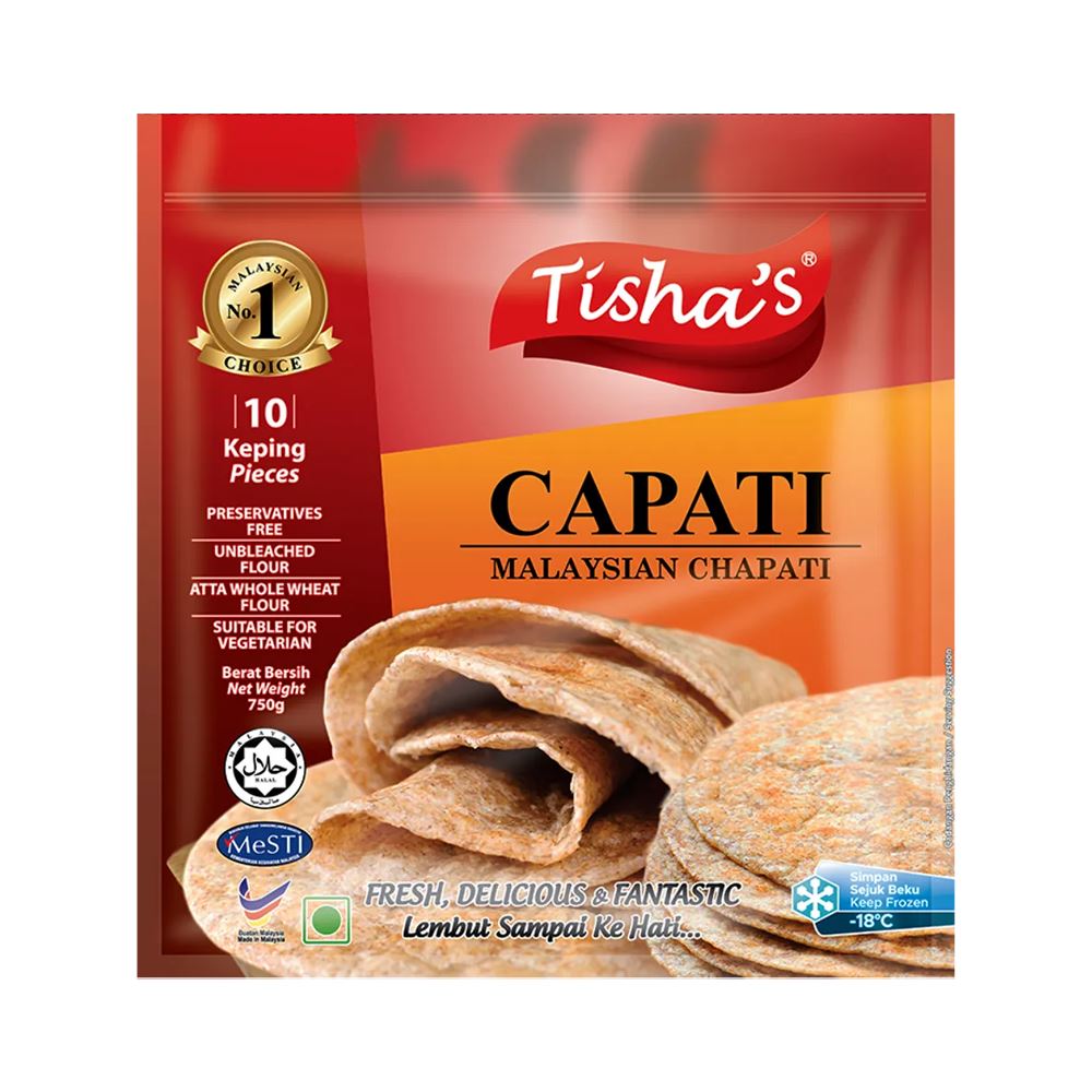 Tisha’s Chapati 10 pieces - 750g