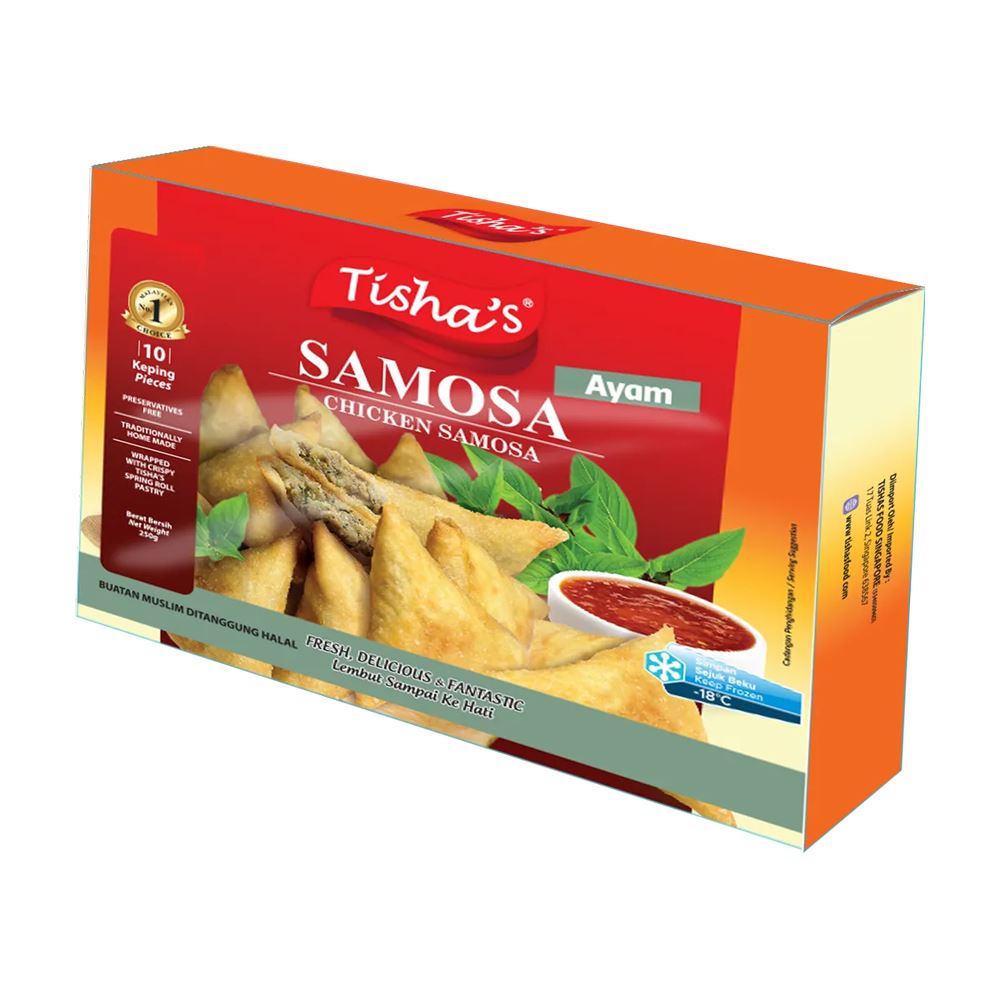 Tisha’s Chicken Samosa 10 pieces - 250g