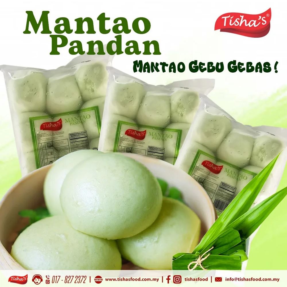 Tisha’s Mantao Pandan 12 pieces - 540g