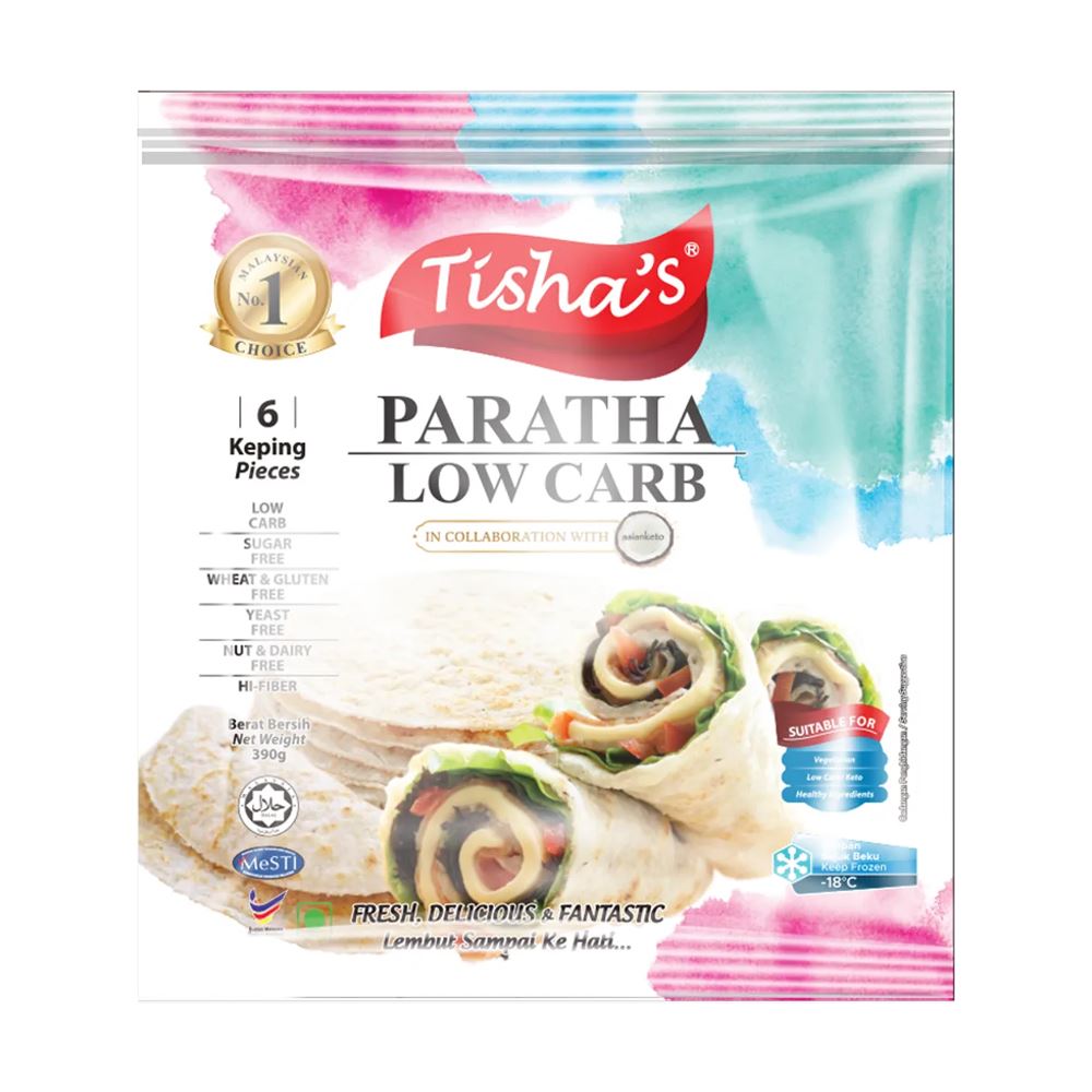 Tisha’s Paratha Low Carb 6 pieces - 390g