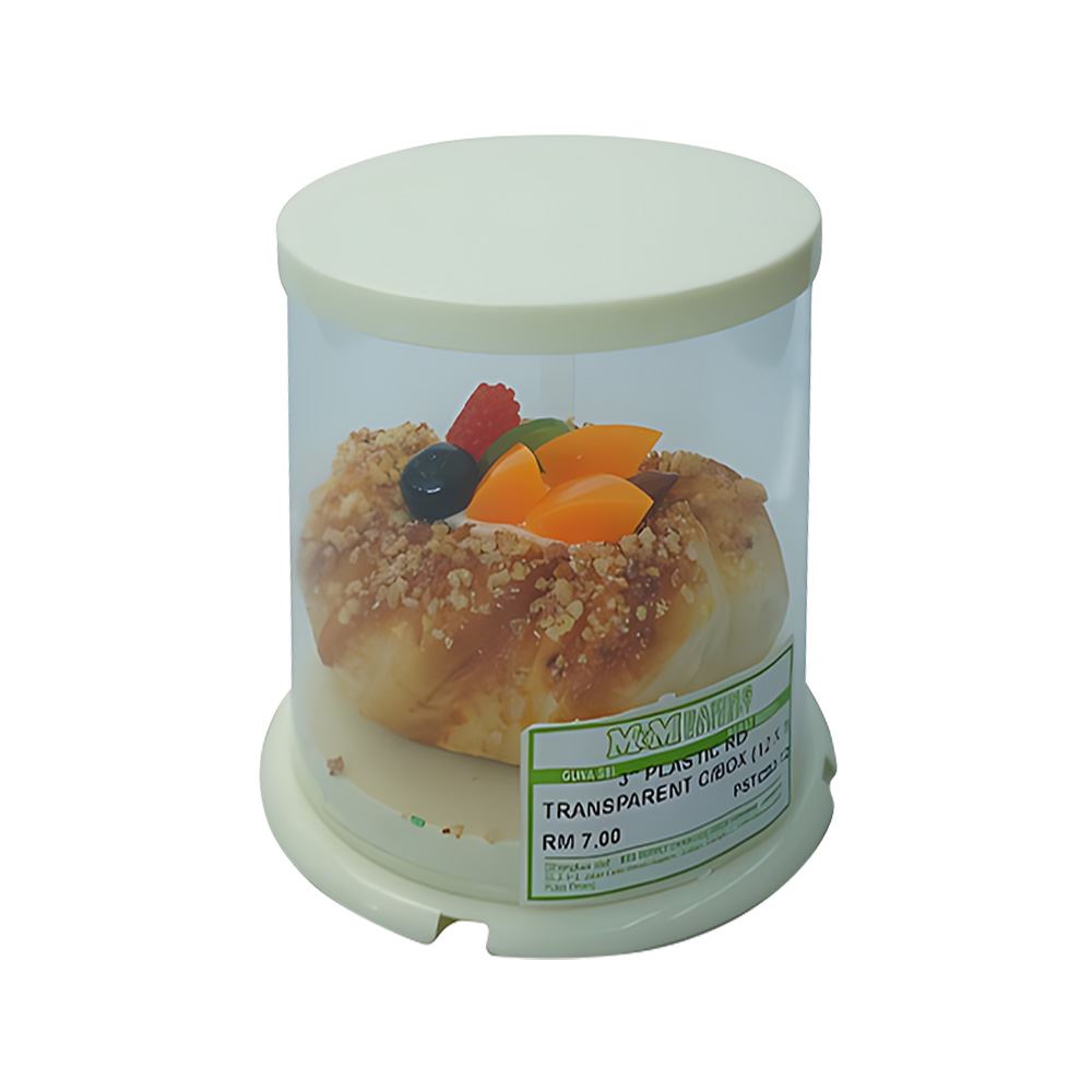 Mix And Match Baking Concept Round Cake Box With Lid - 10g