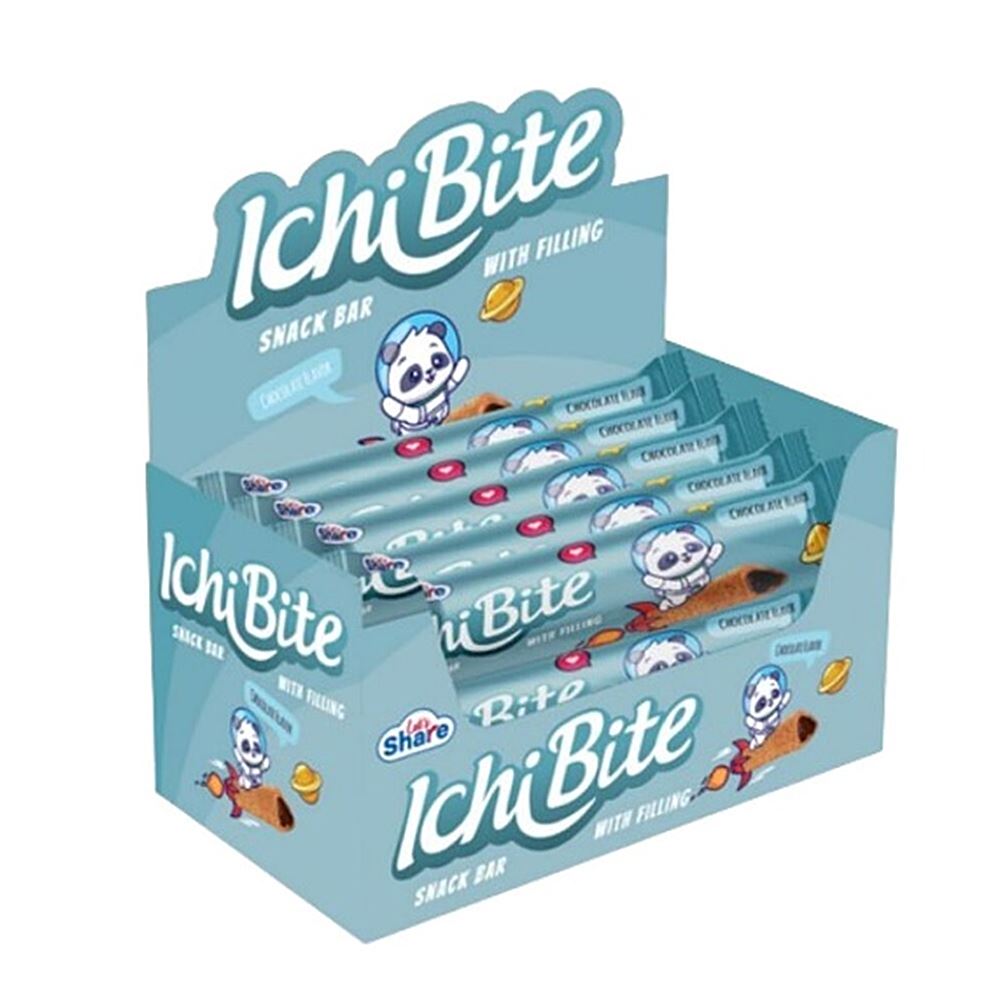 Let’s Share IchiBite Snack Bar With Chocolate Filling (Box) - 300g