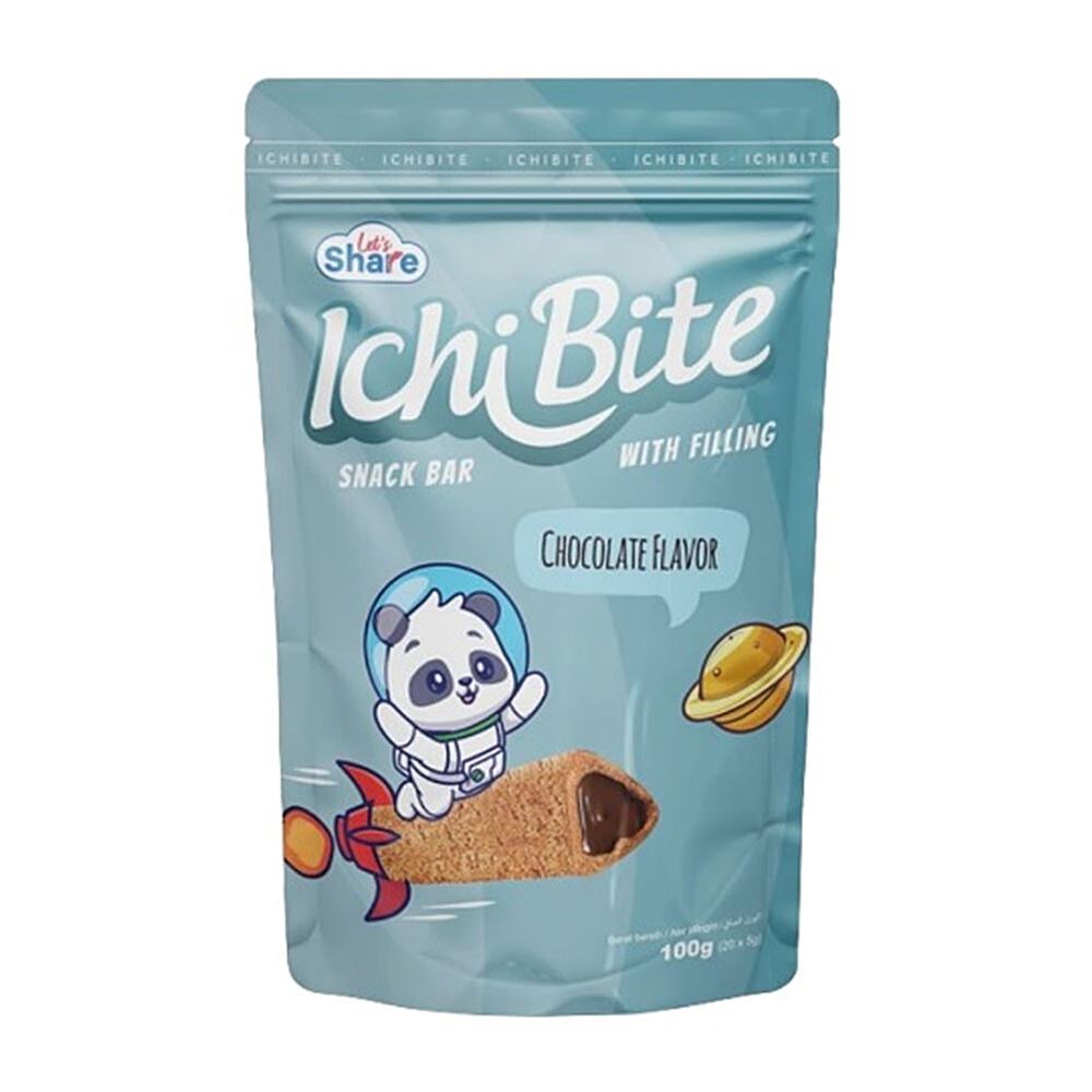 Let’s Share IchiBite Snack Bar With Chocolate Filling (Pouch) - 100g