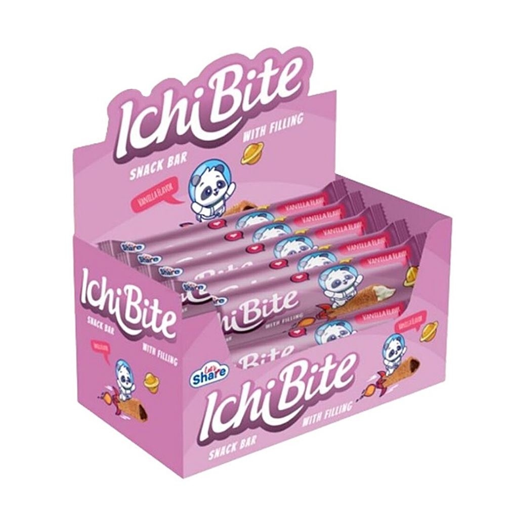 Let’s Share IchiBite Snack Bar With Vanilla Filling (Box) - 300g