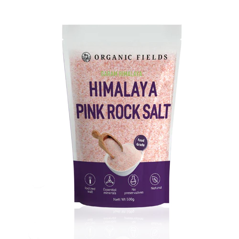 Organic Fields Himalaya Pink Rock Salt - 500g