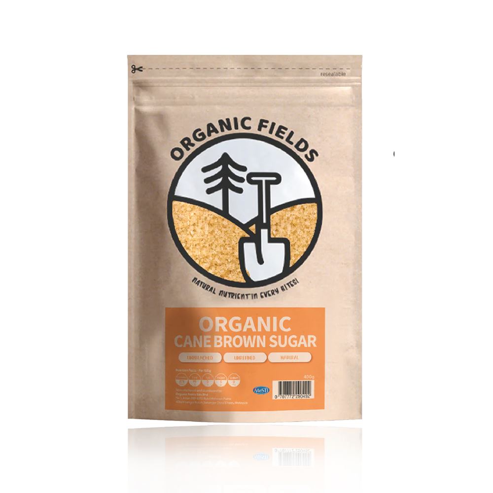 Organic Fields Organic Cane Brown Sugar - 400g