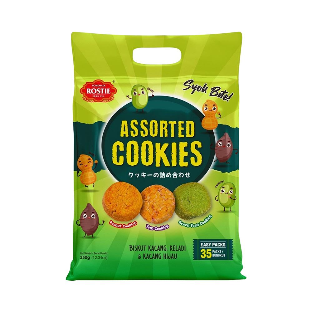 Rostie Syok Bite Cookies - Assorted - 350g
