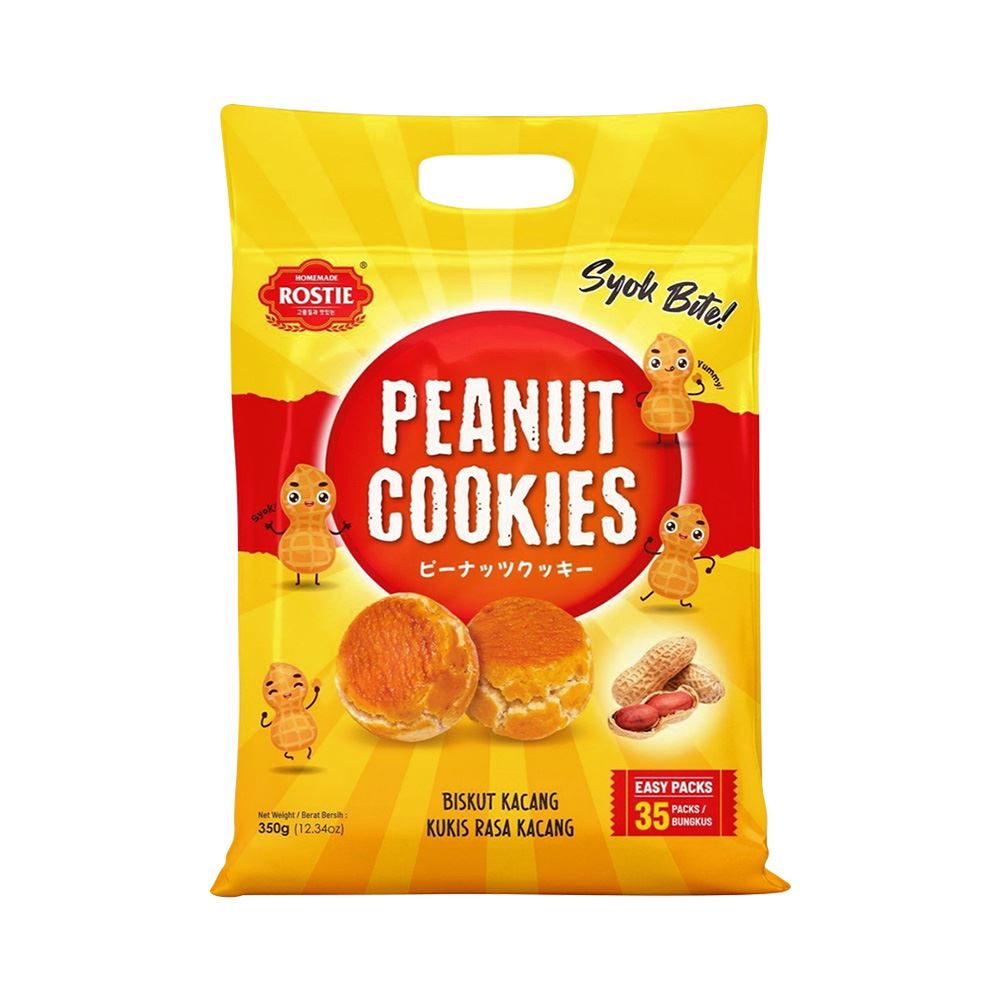 Rostie Syok Bite Cookies - Peanut - 350g