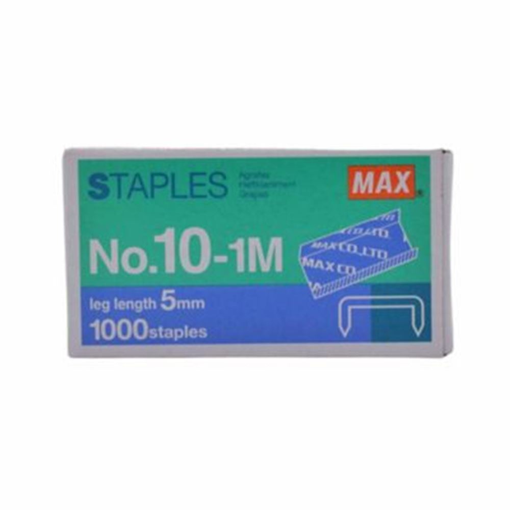 MAX No.10 (10-1M) Staples - Box of 1000