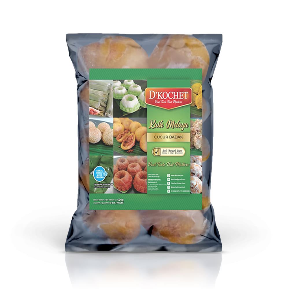 D’Kochet Fried Sweet Potato Balls with Coconut Sambal Filling (Cucur Badak) - 350g