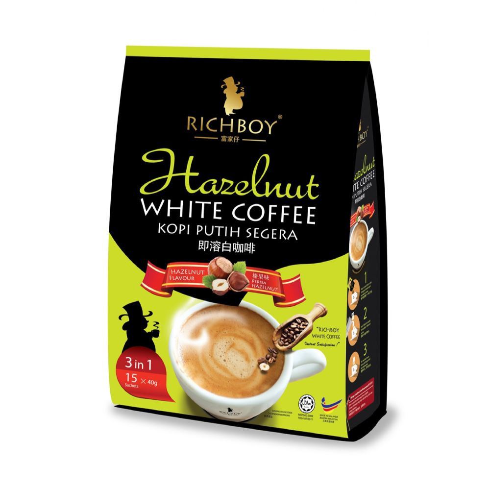 RICHBOY 3-In-1 Instant Hazelnut White Coffee - 600g