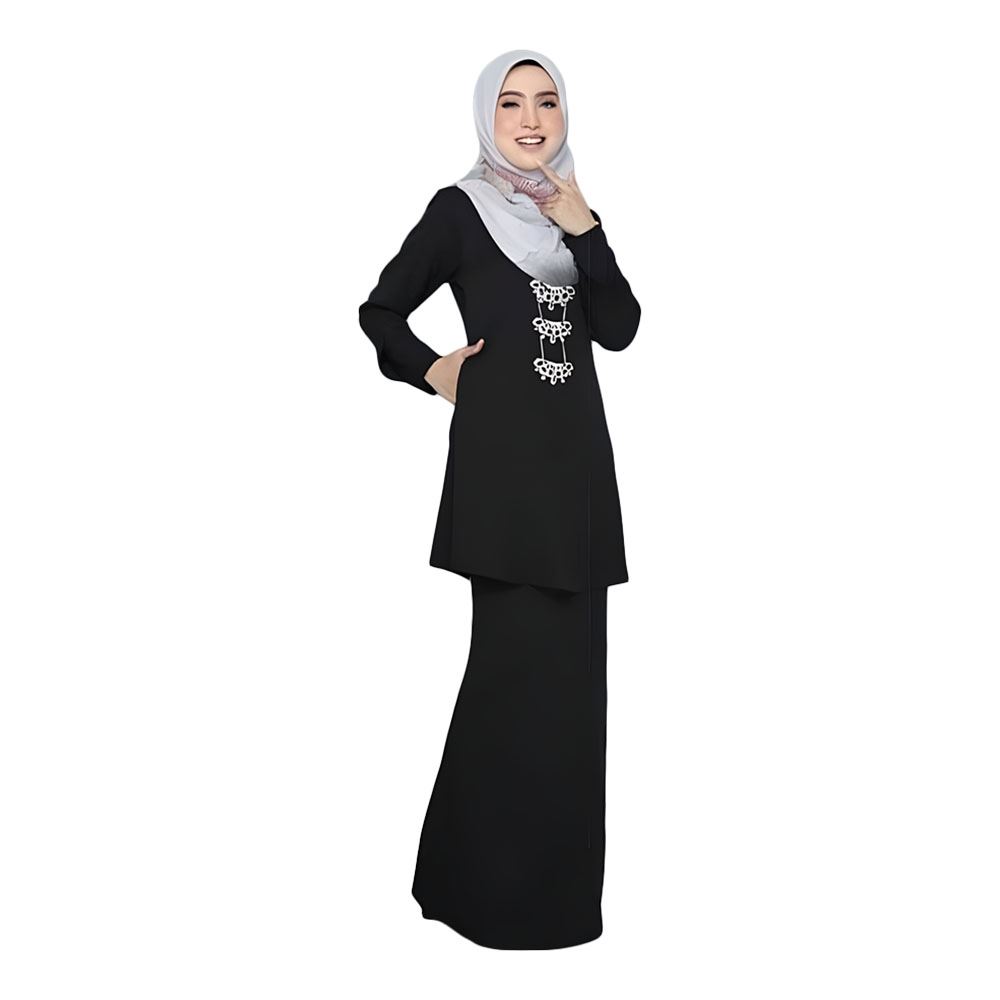 Baju Kurung Moden Adira 2.0 Black