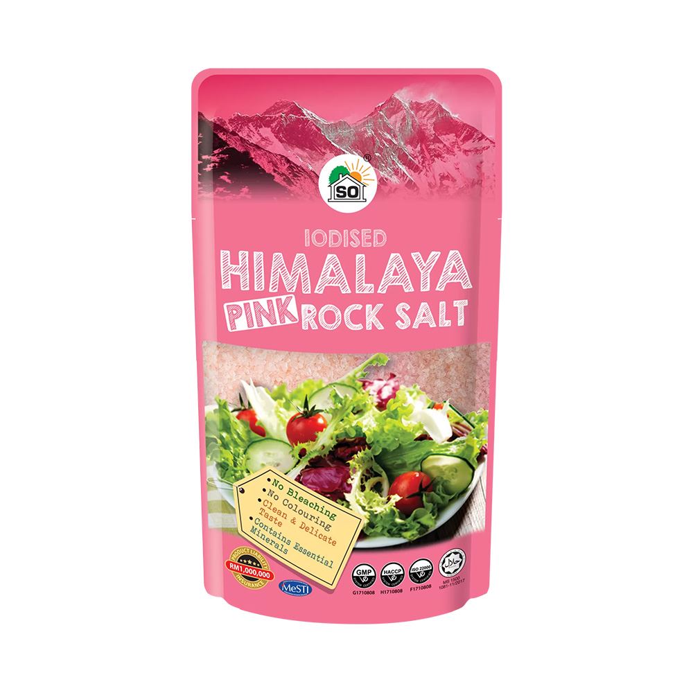 SO Iodised Himalaya Pink Salt - 400g