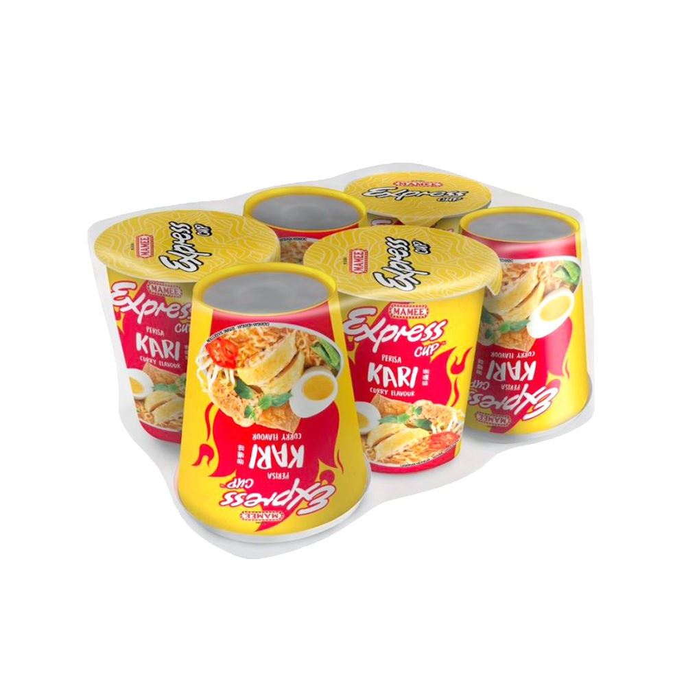 Mamee Express Cup Curry - 60g x 6s