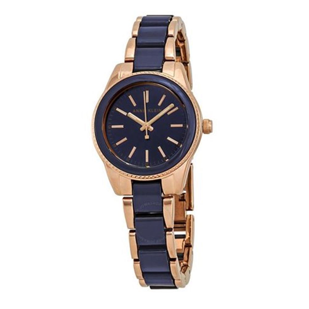 Anne Klein Women's Navy and Rose Gold AK3212NVRG