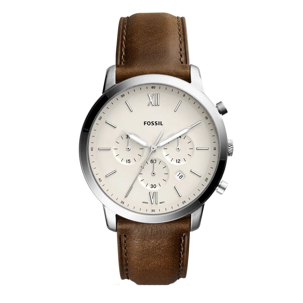 Fossil FS5380 Neutra Chronograph Brown Leather 