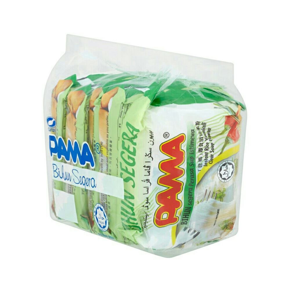 Pama Instant Rice Vermicelli - Clear Soup Flavour - 5 x 55g