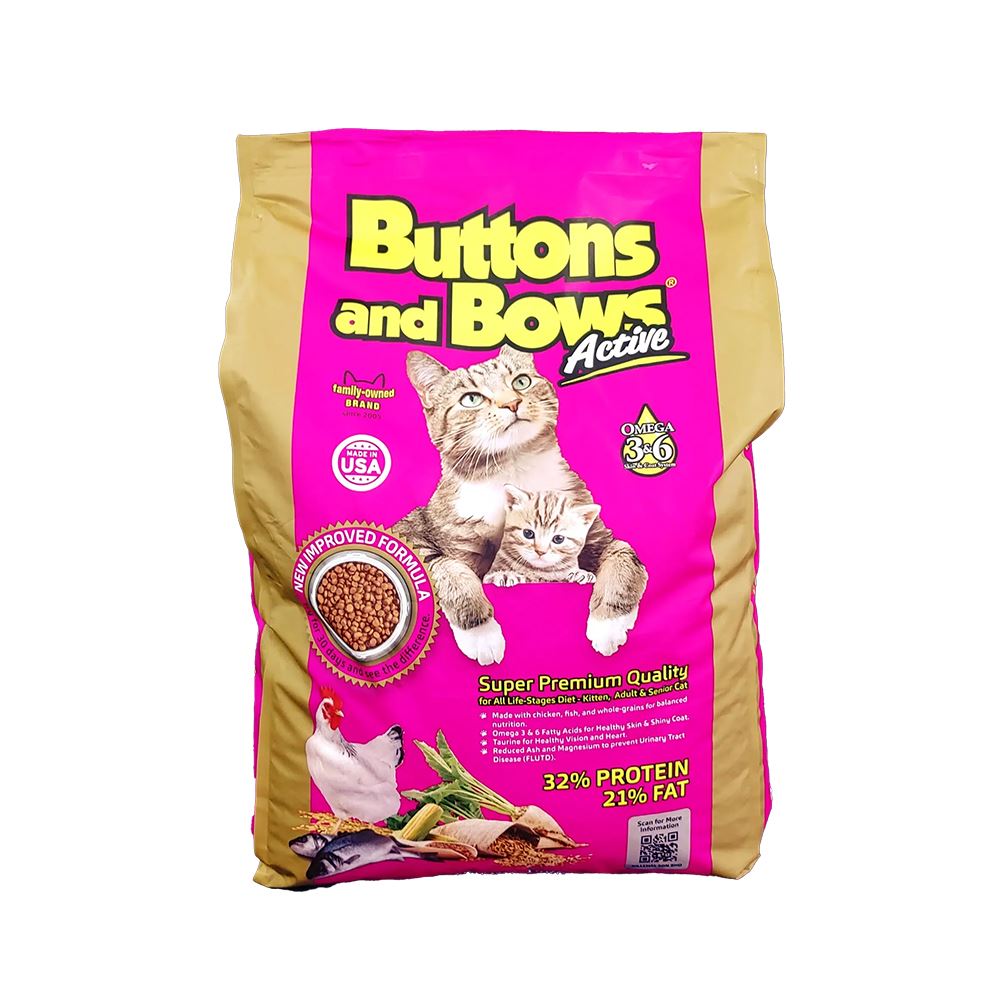 Buttons And Bows Active Cat Food - 18kg