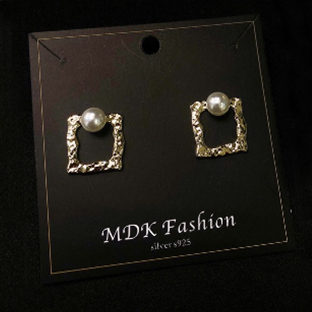 Korean Style High-end Metal Pearl Earrings 2020 