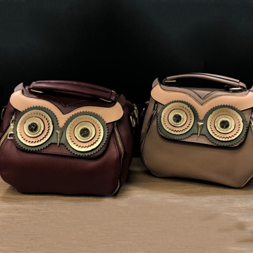 Owl Ladies Handbag Fashion Simple Leather Bag