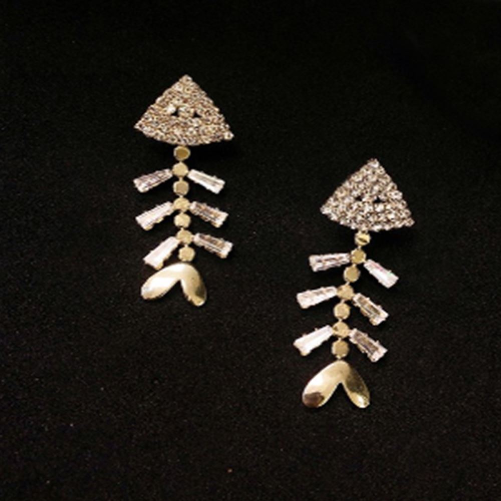 S925 Special Earrings Fish Bone Korean Earrings 