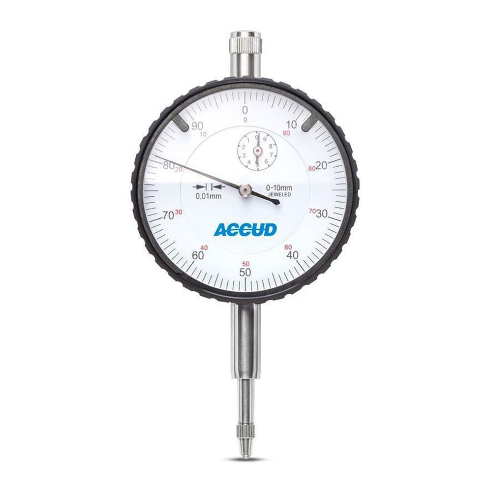Accud 10 x 0.01mm Dial Indicator Lug Back (Series 222)